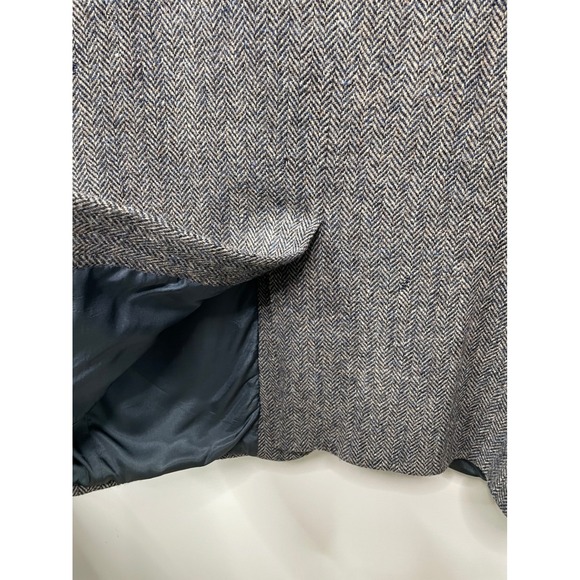 Anderson Little Blazer Harris Tweed 100% Wool Herringbone USA Leather Button‎ 44 - Picture 5 of 16